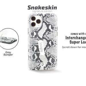 Loopy Grey Snakeskin Righty IPhone 11 Pro Case